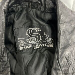 Shaf Leather Vintage 80's Leather Motorcycle Jacket!